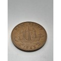 United Kingdom 1/2 penny 1967