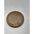 United Kingdom half penny 1945