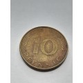 Germany 10 pfennig 1989