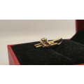 9ct Gold diamond pendant - PRE-OWNED