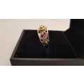 9ct Solid gold diamond ring - Pre-owned