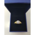 18ct Solid Gold Diamond Engagement ring - PRE-OWNED
