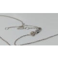 9ct White Gold Ladies Neck Chain - Variable Lengths