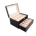 *LOCAL STOCK* Luxury XL 20 Grid PU Leather Watch Display Collection Case Jewelry Storage Organizer