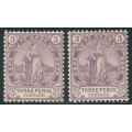 Cape of Good Hope 1902 Queen Victoria 3d stamps (SACC 55) x (2) (*)