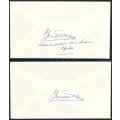 South Africa 1974 Signed Official First Day Covers x (2)