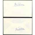 South Africa 1975 Signed Official First Day Covers x (2)