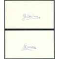 South Africa 1977 Signed Official First Day Covers x (2)