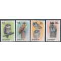Zimbabwe 1987 Owls set of (4) x stamps (SG 710 - 713) (**)