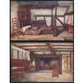 Great Britain "Anne Hathaway's Cottage" Postcards from Original Water Colour Drawings x (3)
