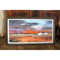 Klein Karoo Sunset Oil on Canvas Painting by Vincent Olivier