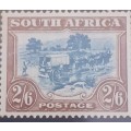 Union of SA Roto Printing 1930-1945 2s 6d blue and Brown mint lightly hinged