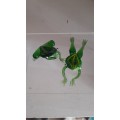 2 x Adorable Murano Frogs