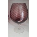 Lovely Purple Italian Glass Goblet Bowl/Vase