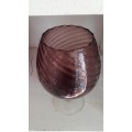 Lovely Purple Italian Glass Goblet Bowl/Vase