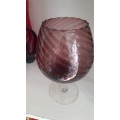 Lovely Purple Italian Glass Goblet Bowl/Vase