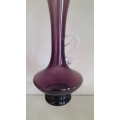 Stylish Detailed Velvet/purple Venetian Vase