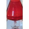 Vintage Ruby Red Vase 23cm High