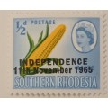 SOUTHERN RHODESIA- Independence Day Overprint,Double First `1` and error on the `e` RARE