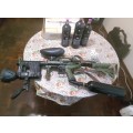 Tippmann Chronus Tactical PaintballGun,Solid Ammo,Co2 tanks, Co2 onoff switch and other accessories
