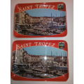 Vintage Saint Tropez Memorabilia Plates