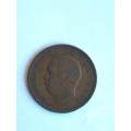 1884 Portugal 20 Reis Bronze coin