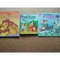 Disney Classic Children`s Picture Books - Peter Pan, Lion King and Winnie the Pooh (Pop-up Book)