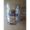 Set of 4xBavaria Branded Glass Beer Mugs