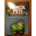 1982 TOMY Pencil Pets Caterpillar Wind-Up Toy 80s Holder Figure