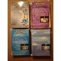 Vintage - Empty Pokemon Theme Deck boxes / Rulebook and counters