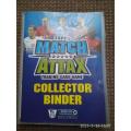 Match Attax Collector binder Soccer Trading Cards and playing pitch