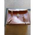 Vintage Sapro Genuine Leather Brief case