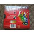 Sony Super DX E-180 Brand New VHS Tapes Bundle