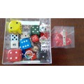 Game & Board Dice & Poker Dice With Shaker and Storage Container Bundle