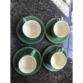 Willsgrove Pottery 4x Teacups And 4x Saucers