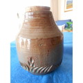 Liebermann pottery jar with cork lid (South African)