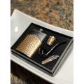 Classy Flask Set (shooter cup,tobacco pipe,multi funct tool kit)