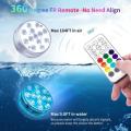 Outdoor Submersible LED Lights Waterproof 10 LED RGB Underwater Fishing Lamp Pond Fountain Lights