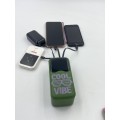 60000mAh Fast Charging Power Bank With USB A, Micro, Type C & Lightning Connectors(1 black &1green)