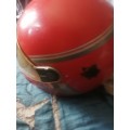 Pre-owned Vintage Red Kiwi  Motorcycle Helmet