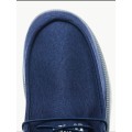 Blue Cardif Low Cut Canvas Loafers