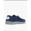 Blue Cardif Low Cut Canvas Loafers