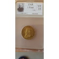 1894 ZAR Gold Kruger Pond 7.98 grams