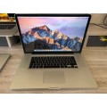 MACBOOK PRO 17", INTEL CORE i7 QUAD CORE 2.40GHZ, 16GB RAM, 750GB HDD