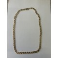 9ct SOLID GOLD THICK CHAIN 43.2 GRAMS , 59CM LONG