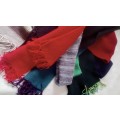 SCARF BROWN / MULTICOLOUR HANDKNITTED THICK WARM WINTER was R139.00