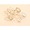 Stacking rings 10pc - SILVER