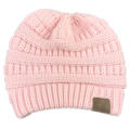 Ladies knitted ponytail hat