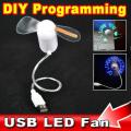 Programmable USB Mini Fan LED Message Fan