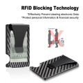 RFID Blocking Carbon Fiber Credit Card Holder With Money Clip